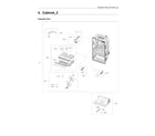 Samsung RF28JBEDBSR/AA-13 cabinet 2 parts diagram