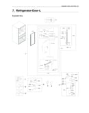 Left refrigerator door parts