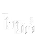 Right refrigerator door parts