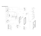 Samsung RF28R6301SR/AA-00 left refrigerator door parts diagram