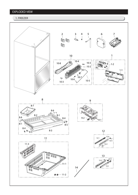 Freezer parts