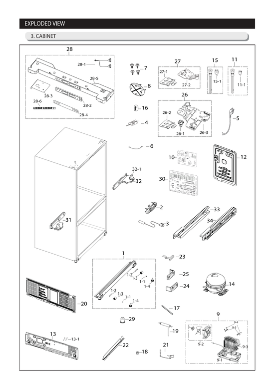 Cabinet parts