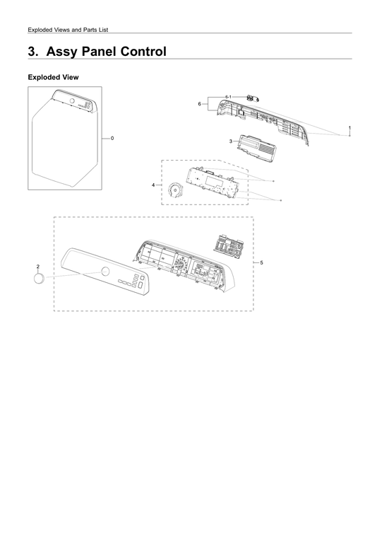 Control panel assy