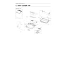 Samsung WA50R5400AW/US-02 top cover assy diagram