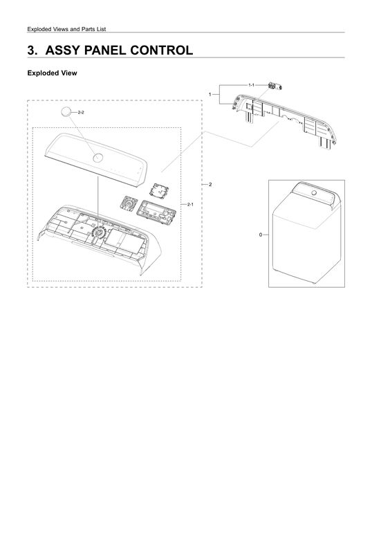 CONTROL PANEL ASSY