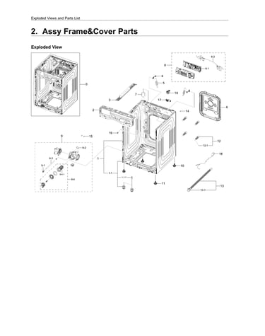 Frame & cover assy