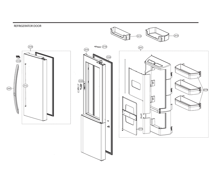 Refrigerator door