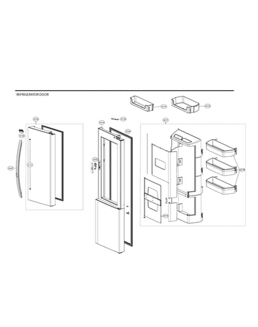 Refrigerator door