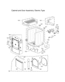 Cabinet/door assy: electric type