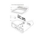 LG DLEX4000B/00 control panel/plate assy diagram