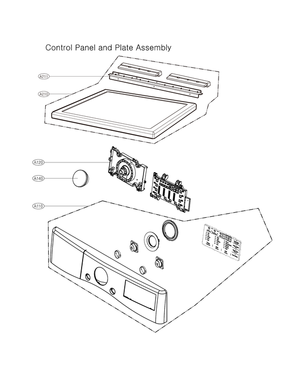 Control panel/plate assy