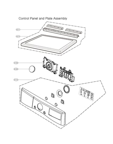 Control panel/plate assy