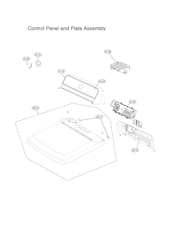 Control panel/plate assy