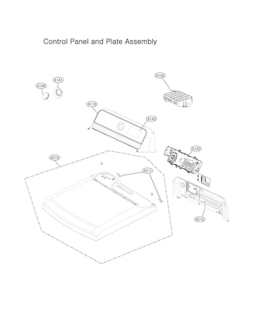 Control panel/plate assy