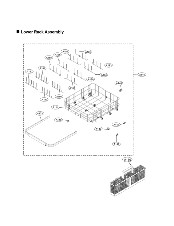 LOWER RACK ASSY