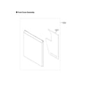 LG LDP6810SS/00 front cover assy diagram