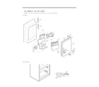 LG LFX25973D/01 ice maker & ice bin parts diagram