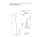 LG LFXC22596S/00 ice maker & ice bin parts diagram
