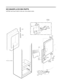 Ice maker & ice bin parts