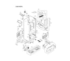 LG LFXS24623D/01 case parts diagram