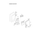 LG LFXS24623D/01 icemaker & bin parts diagram