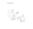 LG LFXS24623S/02 icemaker & bin parts diagram