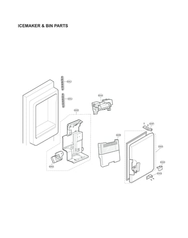 Icemaker & bin parts