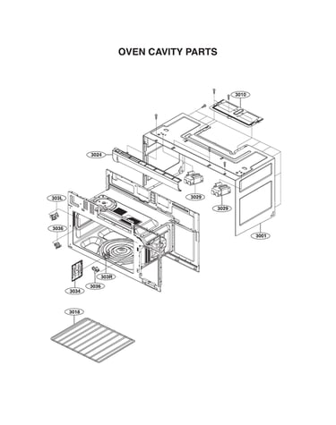 Oven cavity parts