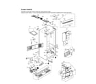 LG LMXS28626S/04 case parts diagram
