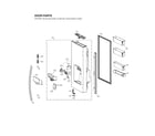 LG LRFDS3016S/00 dispenser door parts diagram