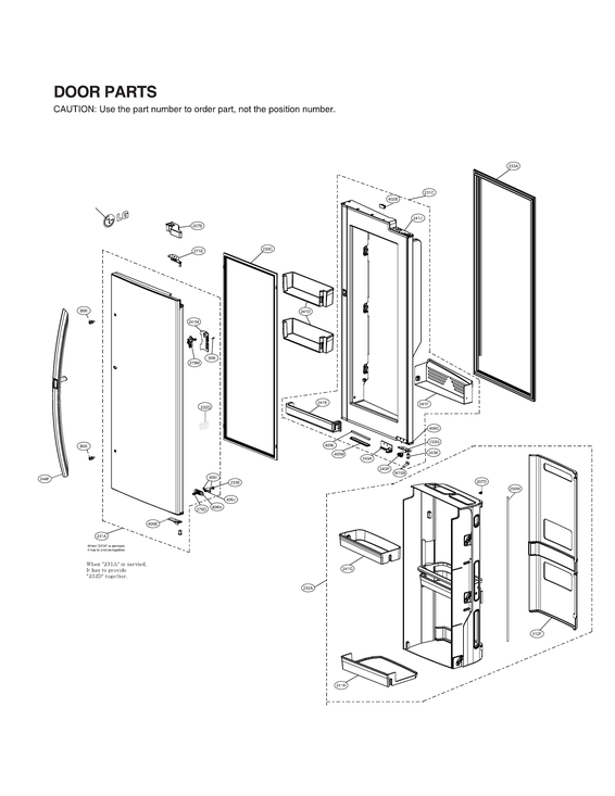 Refrigerator door parts