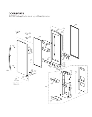 Refrigerator door parts