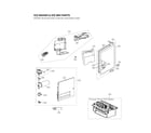 LG LRFDS3016S/00 ice maker & ice bin parts diagram