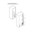 LG LRFDS3016S/00 valve & water tube parts diagram