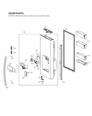 Dispenser door parts