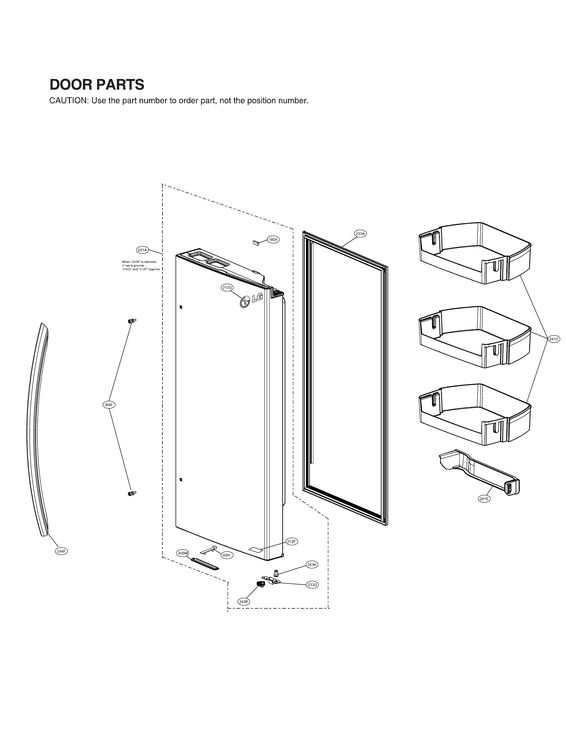 Refrigerator door parts