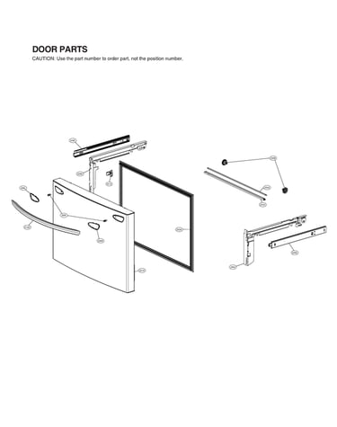 Freezer door parts