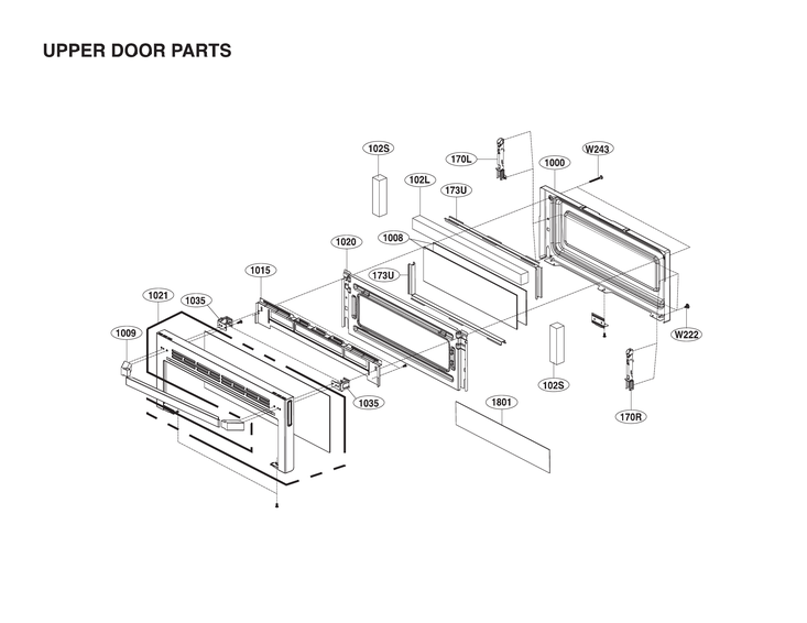 Upper door parts