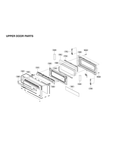 Upper door parts