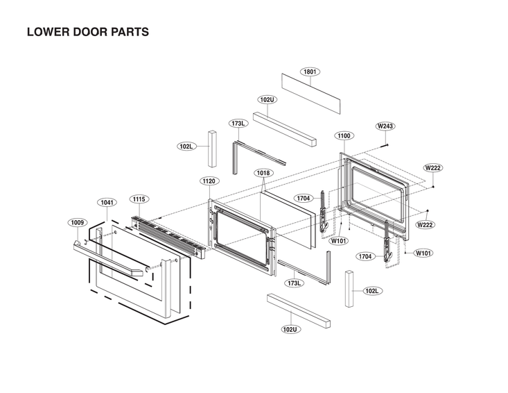 Lower door parts