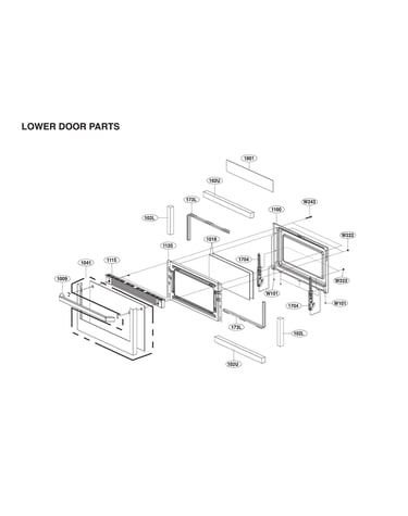 Lower door parts