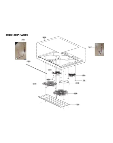 Cooktop parts