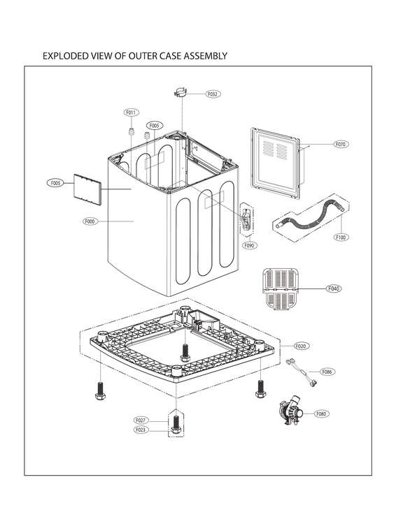 Outer case assy