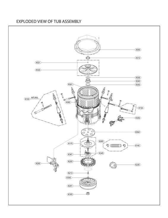 Tub assy