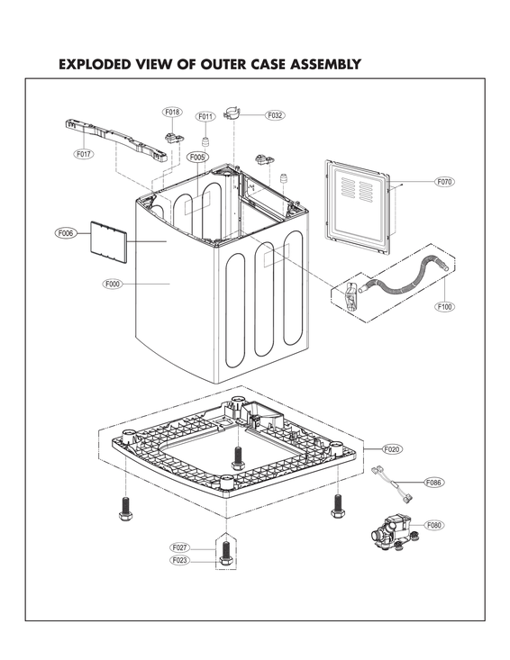 Outer case assy