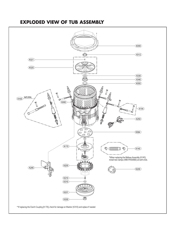 Tub assy