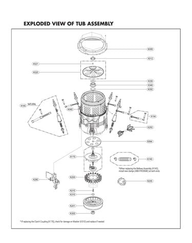 Tub assy