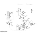 Bosch SHPM65Z55N/01 water inlet/heat pump/water switch diagram