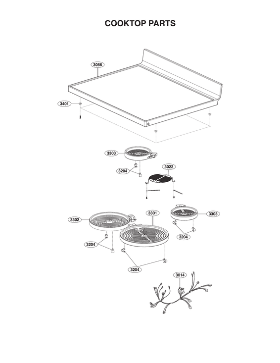 COOKTOP PARTS