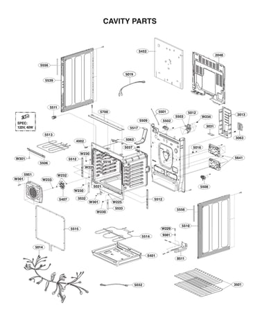 Cavity parts